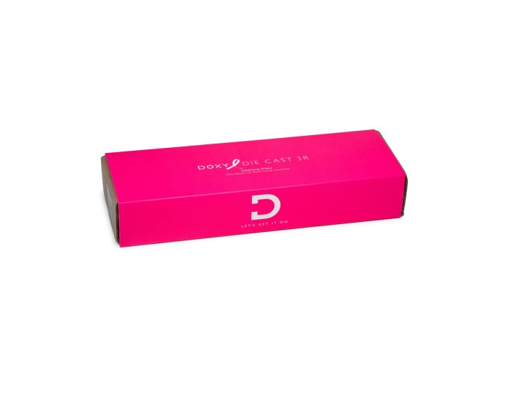 Вібромасажер DOXY Die Cast 3R Hot Pink, дуже потужний, перезаряджуваний, металевий корпус