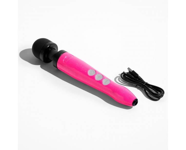 Вібромасажер DOXY Die Cast 3R Hot Pink, дуже потужний, перезаряджуваний, металевий корпус