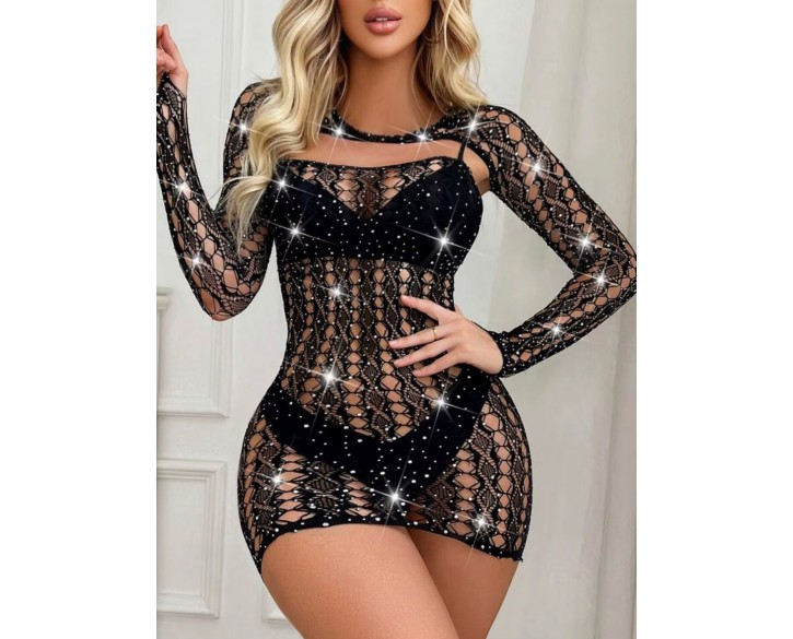 Бодістокінг-сукня JSY WW7096 Black One Size