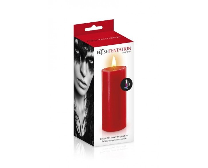 БДСМ-cвічка низькотемпературна Fetish Tentation SM Low Temperature Candle Red