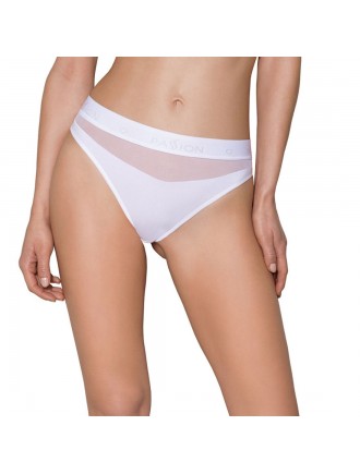 Трусики з прозорою вставкою Passion PS006 PANTIES white, size XL