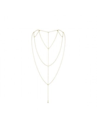 Ланцюжок для спини Bijoux Indiscrets Magnifique Back and Cleavage Chain - Gold, прикраса для тіла