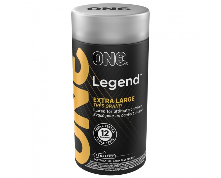 Презервативи ONE Legend Extra Large 12 шт, подарункова упаковка тюб