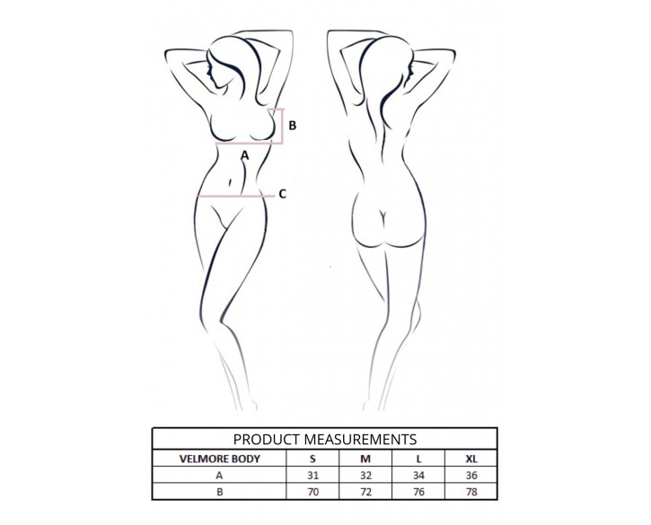 Боді Passion VELMORE BODY blue M