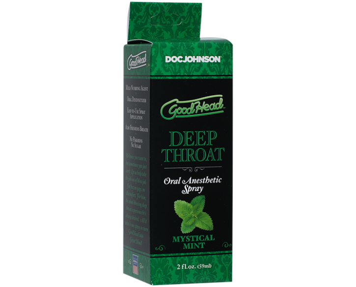 Спрей для мінету Doc Johnson GoodHead DeepThroat Spray - Mystical Mint 59 мл для глибокого мінету