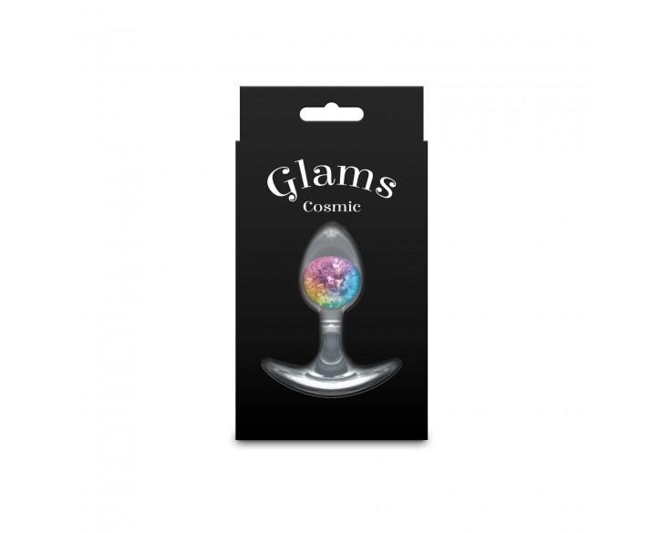 Анальна пробка NS Novelties Cosmic Glams - Small - Rainbow