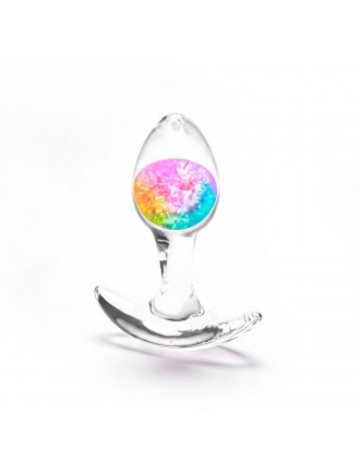 Анальна пробка NS Novelties Cosmic Glams - Small - Rainbow