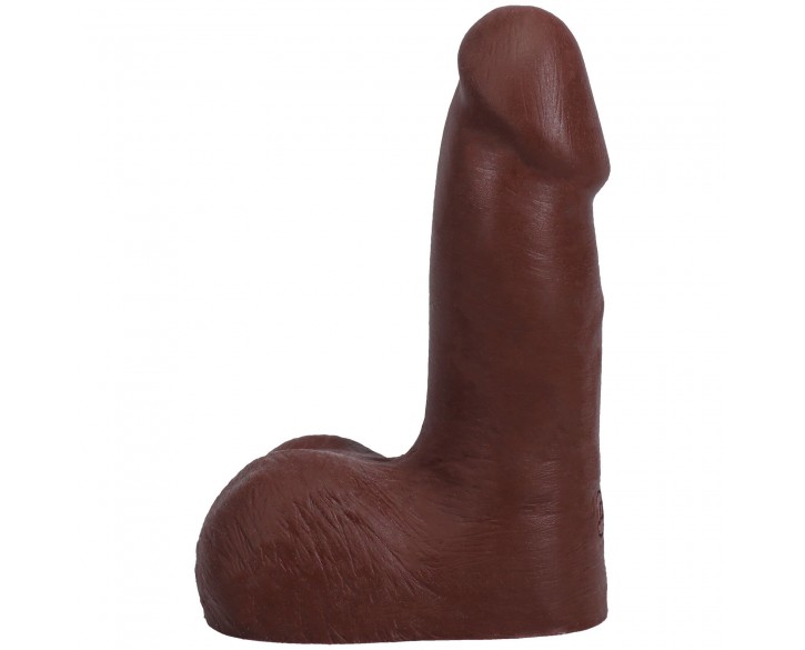 Фалоімітатор Doc Johnson The Realistic Cock ULTRASKYN - 5 Inch with Balls Chocolate