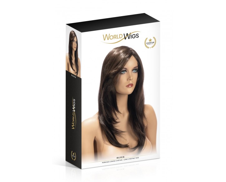 Перука World Wigs OLIVIA LONG CHESTNUT