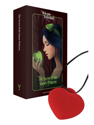 Мінівібратор «Сердечко» FairyGasm PleasureStone red, 9 режимів, на шнурку