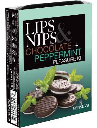 Подарунковий набір Sensuva Lips & Nips Pleasure Kit - Chocolate Peppermint 2 x 4г