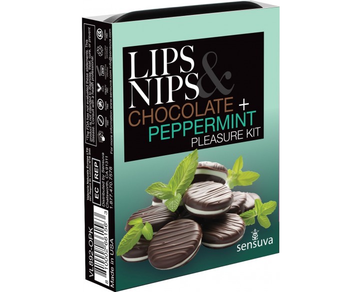 Подарунковий набір Sensuva Lips & Nips Pleasure Kit - Chocolate Peppermint 2 x 4г