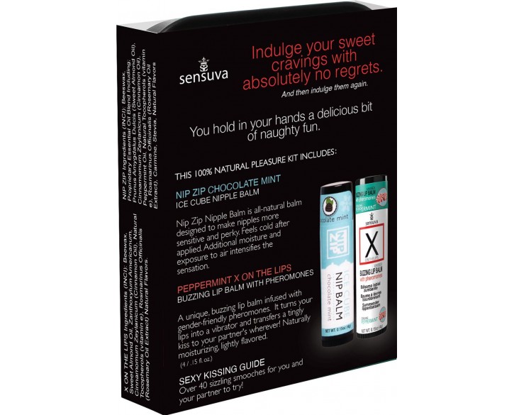 Подарунковий набір Sensuva Lips & Nips Pleasure Kit - Chocolate Peppermint 2 x 4г