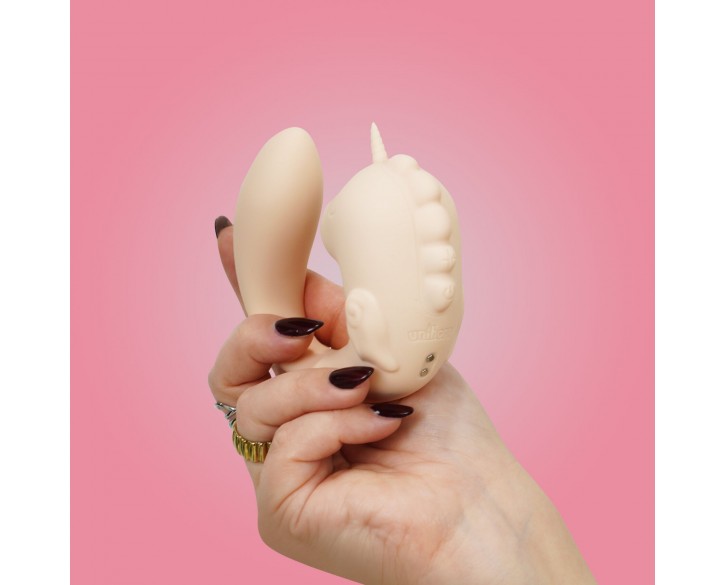 Вібратор-єдиноріжка Unihorn – C Horse – Coral Throb, вагінально-кліторальна стимуляція, 2 мотори по 10 режимів