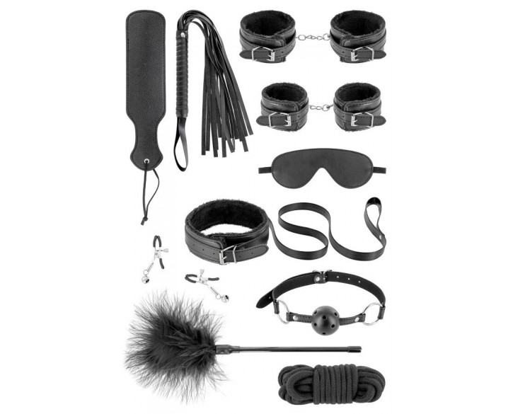 Набір для BDSM Fetish Tentation SM Bondage Box in vegan leather 10pcs