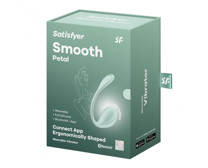 Смарт-віброяйце Satisfyer Smooth Petal Connect App Mint