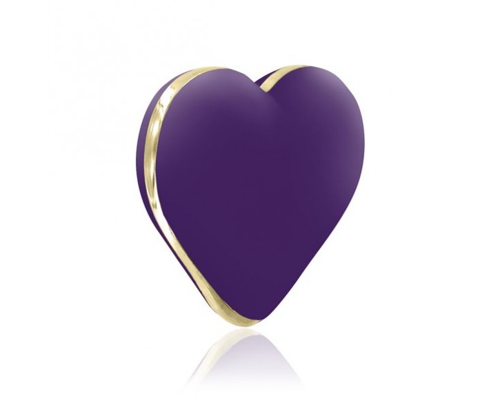 Вібратор-сердечко Rianne S: Heart Vibe Purple, 10 режимів, медичний силікон, подарункове паковання