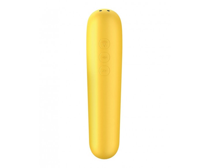 Смарт-вібратор та вакуумний стимулятор 2-в-1 Satisfyer Dual Love Yellow