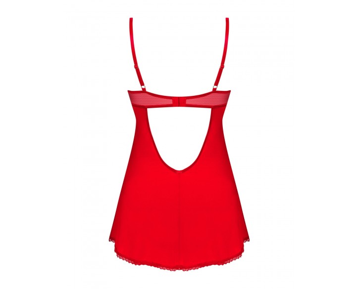 Пеньюар Obsessive Ingridia chemise & thong XS/S