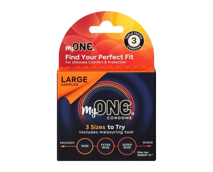 Презервативи MyONE Large Sampler 3 шт, картонна коробка