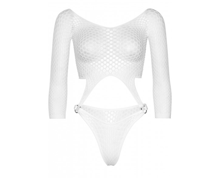 Боді Leg Avenue Top bodysuit with thong back White