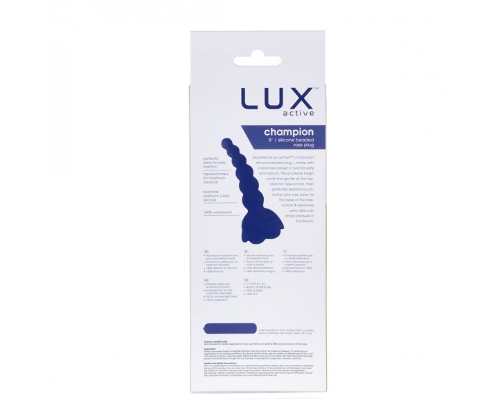 Анальний ланцюжок Lux Active с розой - Champion Rose