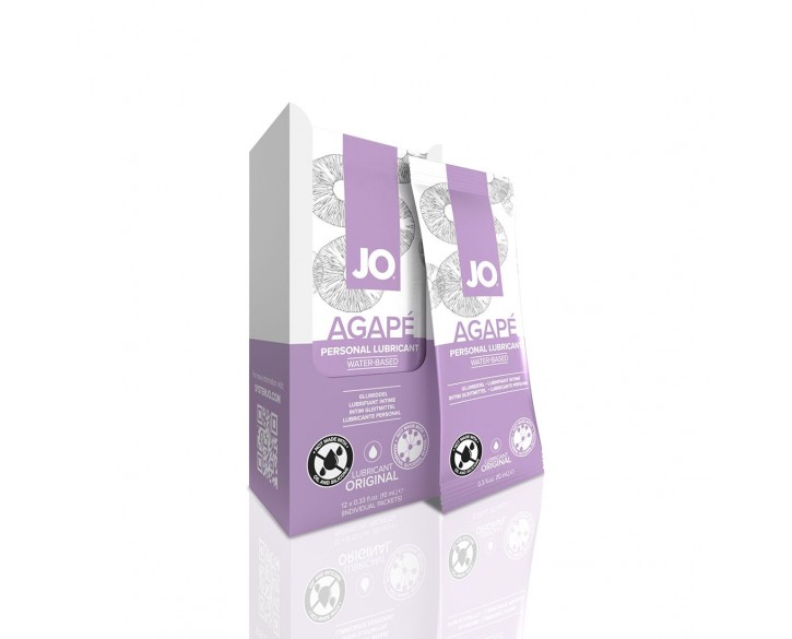 Набір лубрикантів Foil Display Box – JO Agape Lubricant – 12 × 10ml