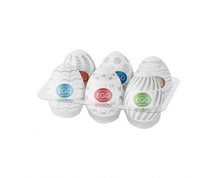 Набір мастурбаторів-яєць Tenga Egg New Standard Pack (6 яєць)