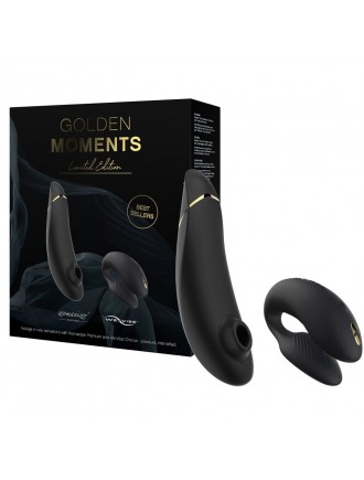 Преміальний подарунковий набір Golden Moments: Womanizer Premium та We-Vibe Chorus Black