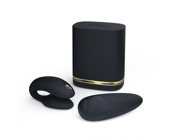 Преміальний подарунковий набір Golden Moments: Womanizer Premium та We-Vibe Chorus Black