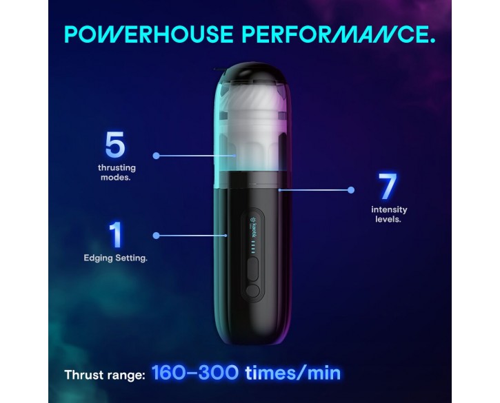 Смарт-мастурбатор Kaotik Labs The Shockwave, режим edging, імітація фрикцій