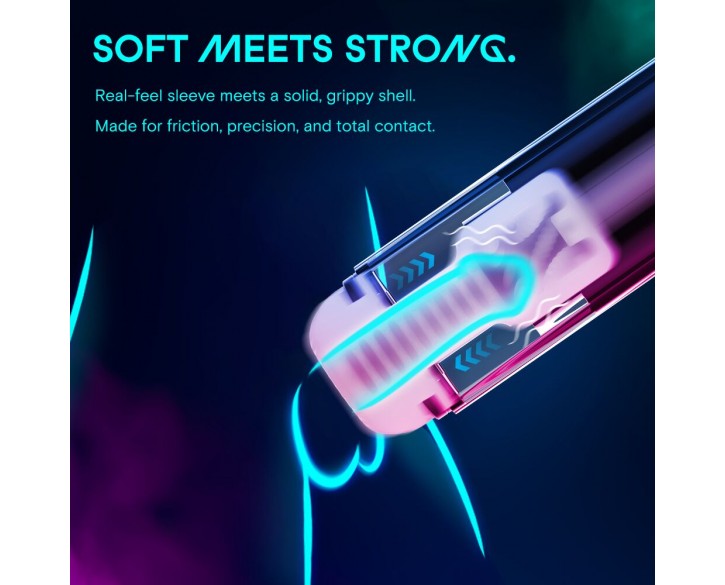 Смарт-мастурбатор Kaotik Labs The Shockwave, режим edging, імітація фрикцій