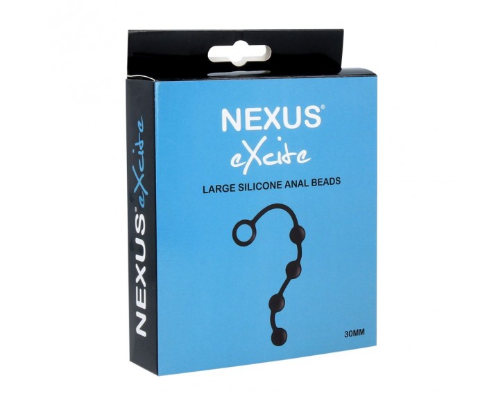 Анальні кульки Nexus Excite Large Anal Beads, силікон, макс. діаметр 3 см