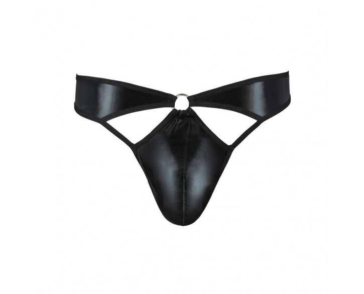 Чоловічі стринги Passion 033 Thong Paul L/XL Black, під латекс