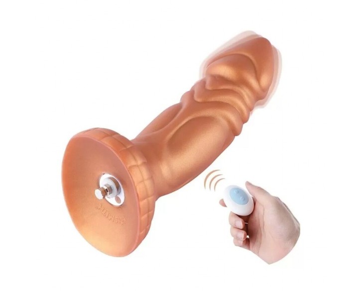 Силіконовий дилдо з вібрацією Hismith Slightly Curved Vibrating Silicone Dildo Monster Series