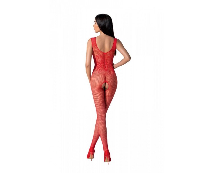 Бодістокінг з крилами Passion BS098 One Size, red, середня сітка, відкритий доступ