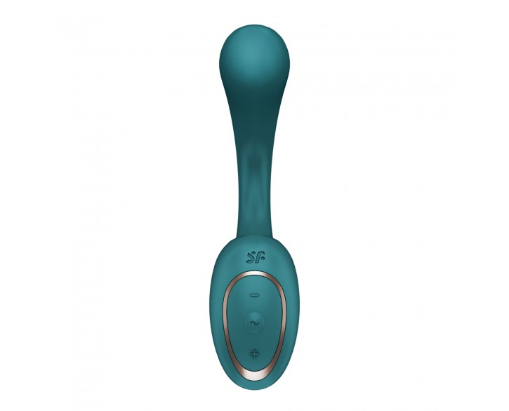 Вагінально-кліторальний вібратор Satisfyer G for Goddess 2 Bottle Green, 2 мотори