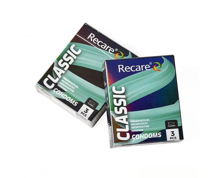 Презервативи Holographic Recare Classic Condoms 3 шт, класичні