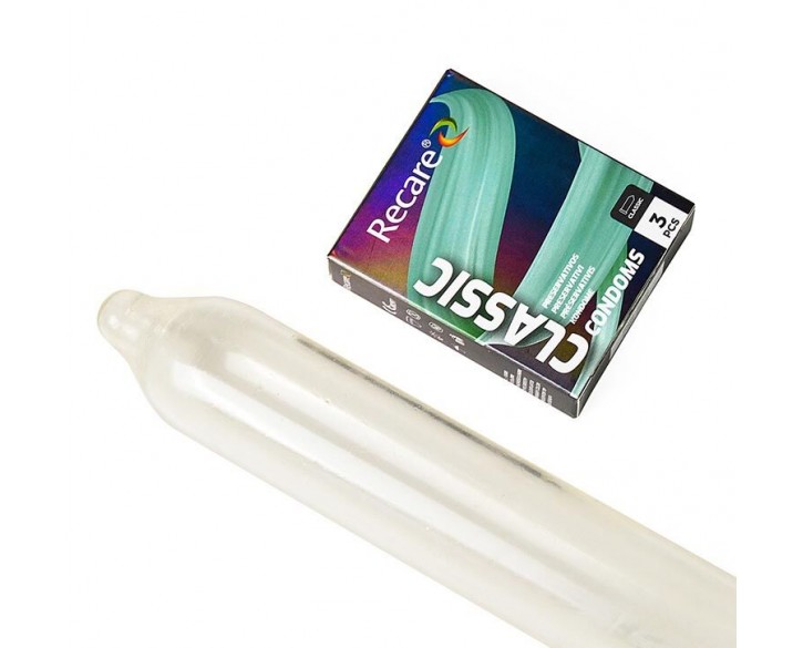 Презервативи Holographic Recare Classic Condoms 3 шт, класичні