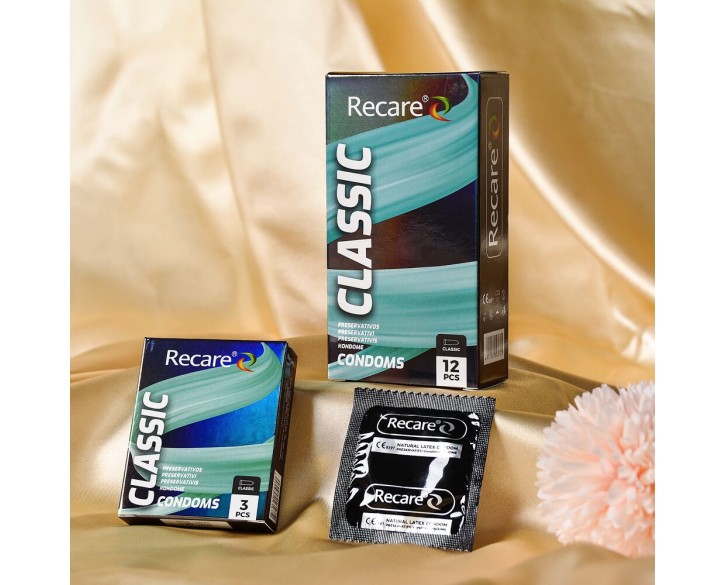 Презервативи Holographic Recare Classic Condoms 3 шт, класичні
