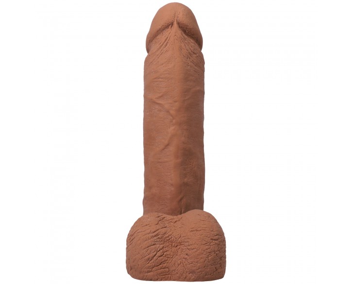 Фалоімітатор Doc Johnson The Realistic Cock ULTRASKYN - 8 Inch with Balls Caramel