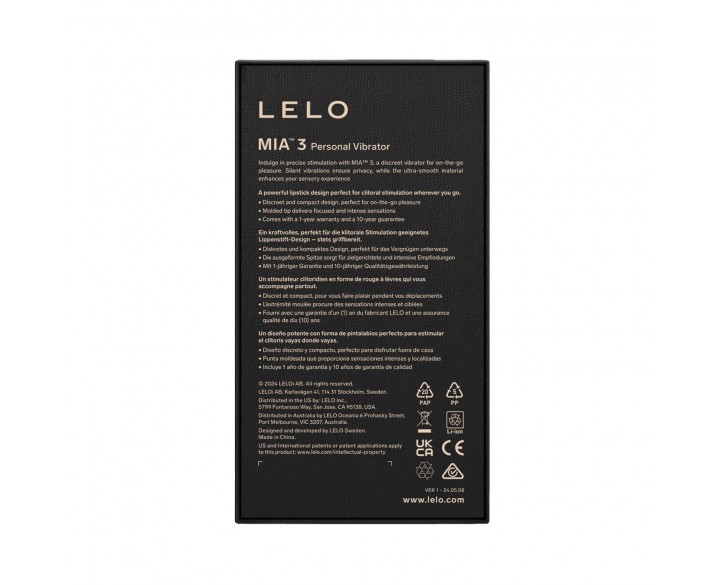 Шикарна віброкуля LELO Mia 3 Deep Rose