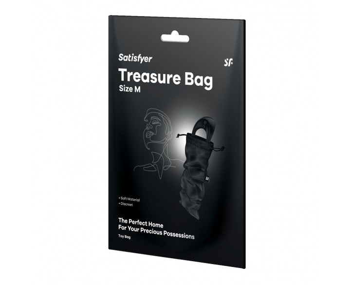 Мішечок для зберігання іграшок Satisfyer Treasure Bag M Black