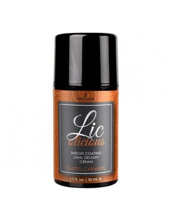 Гель для мінету Sensuva Lic-o-licious Salted Caramel (50 мл), оліїстий, без цукру