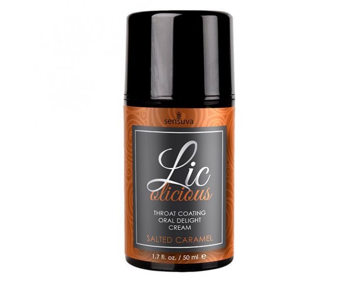 Гель для мінету Sensuva Lic-o-licious Salted Caramel (50 мл), оліїстий, без цукру