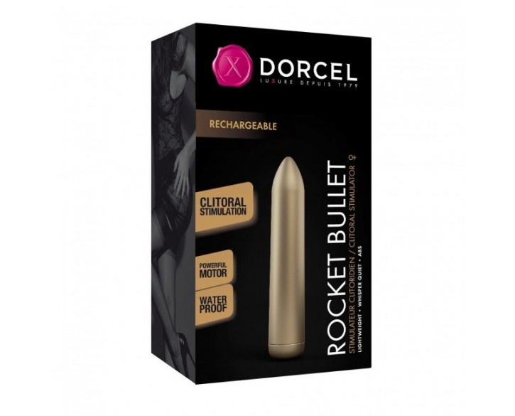 Вібрпоуля, яка перезаряджається Dorcel Rocket Bullet Gold