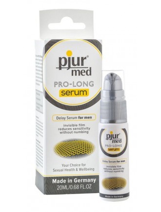 Пролонгувальний гель pjur MED Prolong Serum 20 мл, створює невидиму плівку, що знижує чутливість