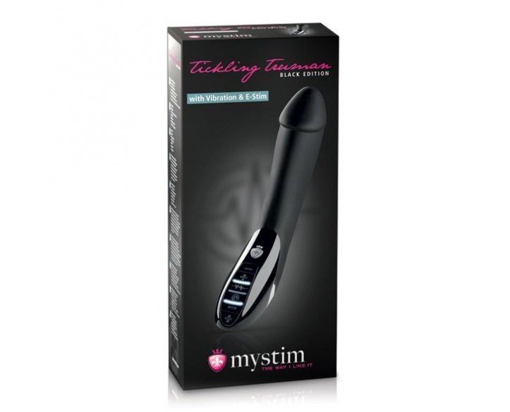 Вібратор з електростимуляцією Mystim Tickling Truman eStim Black, міостимулятор