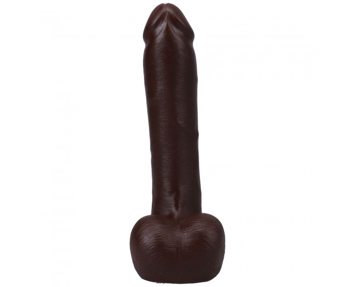 Фалоімітатор Doc Johnson The Realistic Cock ULTRASKYN - 9 Inch with Balls Chocolate