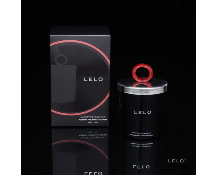 Масажна свічка LELO Massage Candle Black Pepper & Pomegranate, соєвий віск, 36 годин горіння